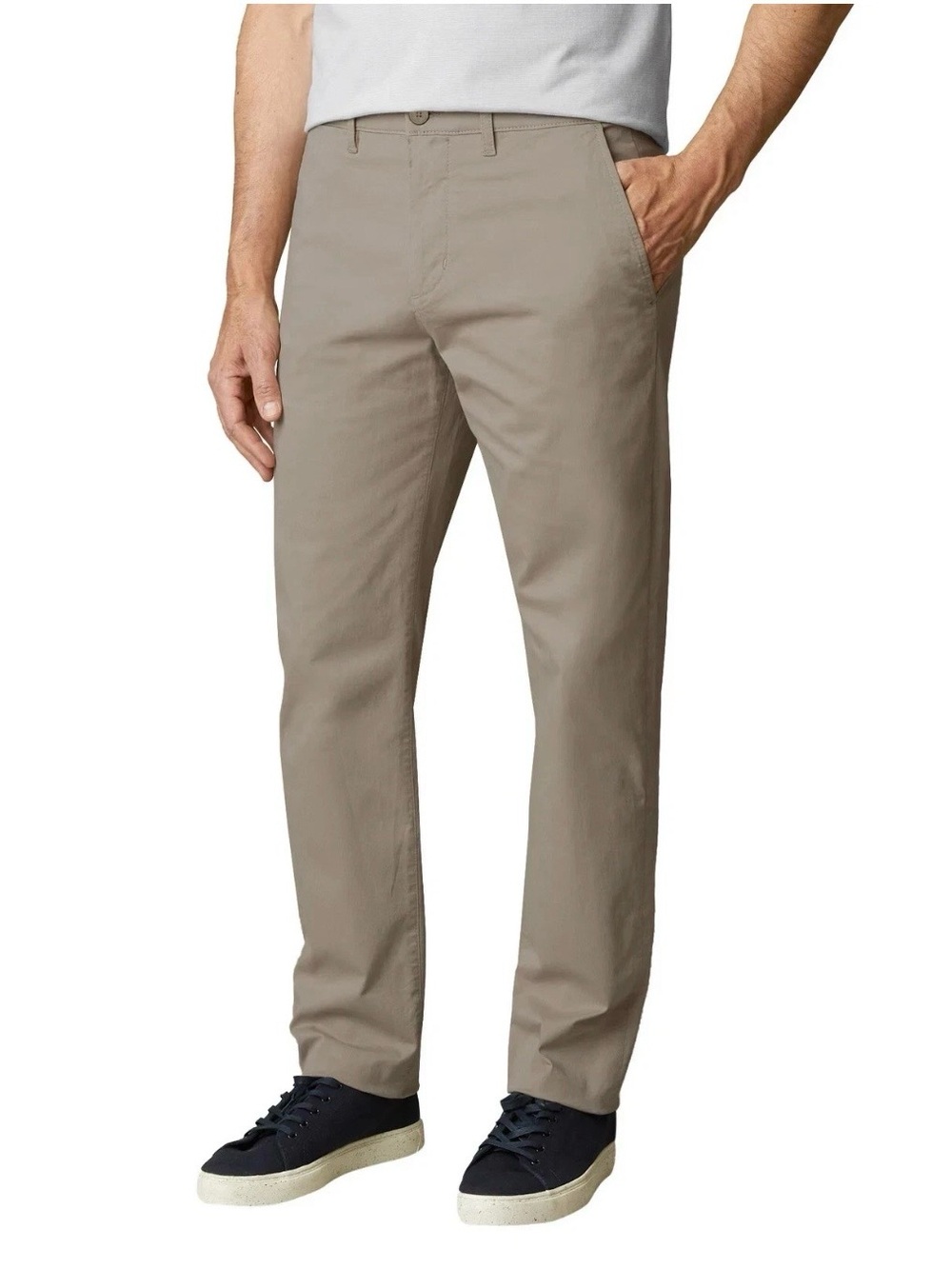 English Laundry Men's Straight Fit 5 Pocket Comfort Pants, Green Taupe 36X34